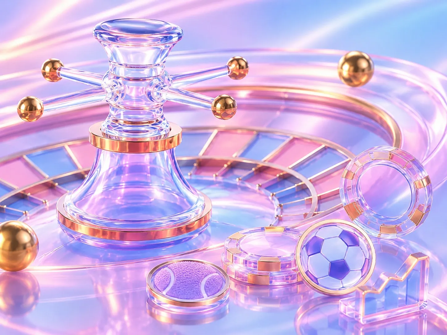 Casino Dreams In Pastel Reflections